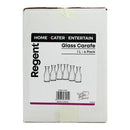 REGENT GLASS CARAFES 6PK, 1L
