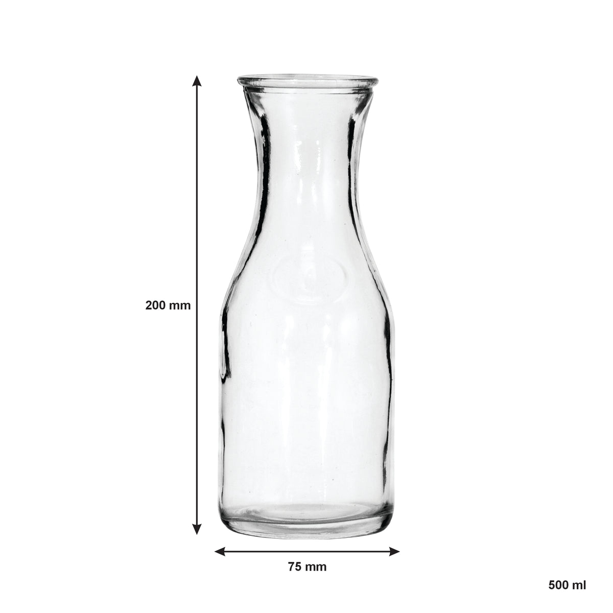 REGENT GLASS CARAFES 6PK, 500ML