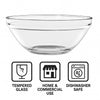 REGENT STACKABLE TEMPERED GLASS BOWL 170MM, 900ML