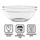 REGENT STACKABLE TEMPERED GLASS BOWL, 900ML