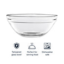 REGENT STACKABLE TEMPERED GLASS BOWL, 900ML