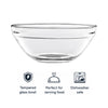 REGENT STACKABLE TEMPERED GLASS BOWL, 900ML