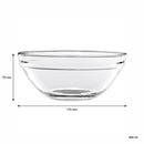 REGENT STACKABLE TEMPERED GLASS BOWL, 900 ML
