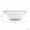 REGENT STACKABLE TEMPERED GLASS BOWL, 900 ML