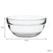 REGENT STACKABLE TEMPERED GLASS BOWL, 1.1LT (75MMX170MM DIA)