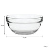 REGENT STACKABLE TEMPERED GLASS BOWL, 1.1LT (75MMX170MM DIA)