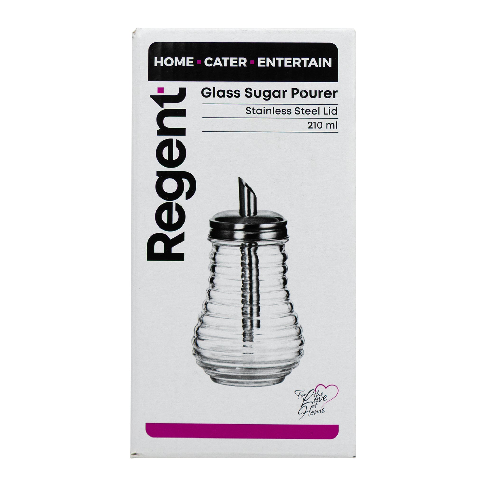 REGENT GLASS SUGAR POURER, 210ML