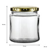 CONSOL CATERING JAM JAR, 291ML (89X76MM DIA)