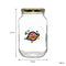 REGENT PRINTED GLASS STORAGE JAR - SPACE CAKES, 1LT (172X100MM DIA)