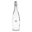 REGENT GLASS WATER BOTTLE ROUND WITH CLIP TOP LID, 1L