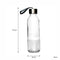 CONSOL SLIMLINE BOTTLE WITH STRAP LID GREY, 500ML