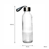 CONSOL SLIMLINE BOTTLE WITH STRAP LID GREY, 500ML