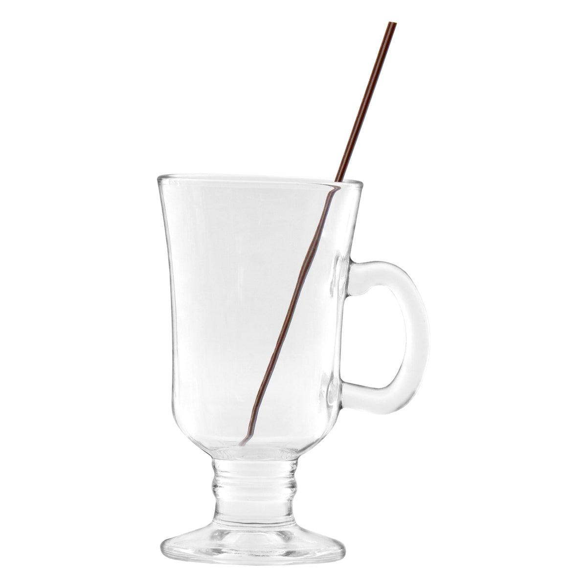 REGENT FOOTED GLASS MUG, 240ML