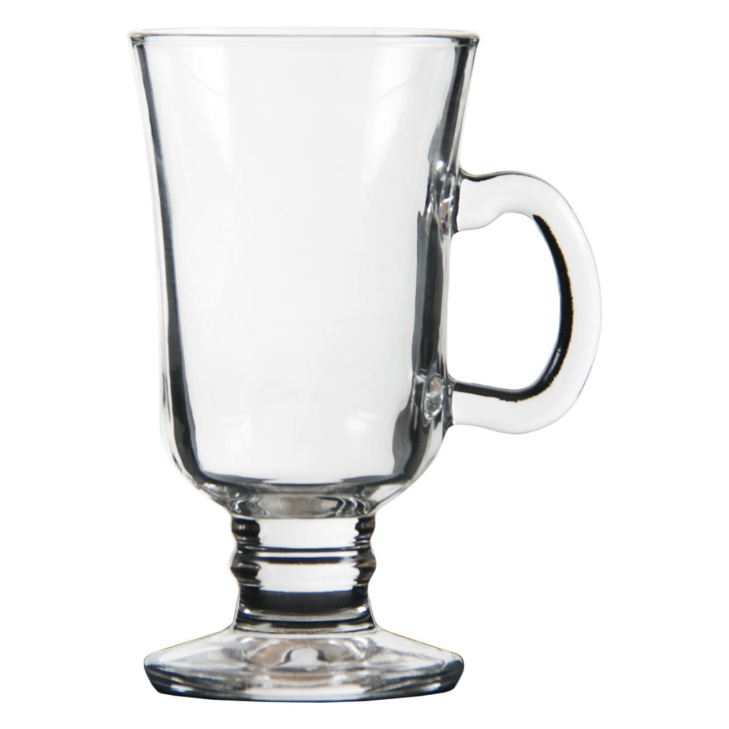 REGENT FOOTED GLASS MUG, 240ML