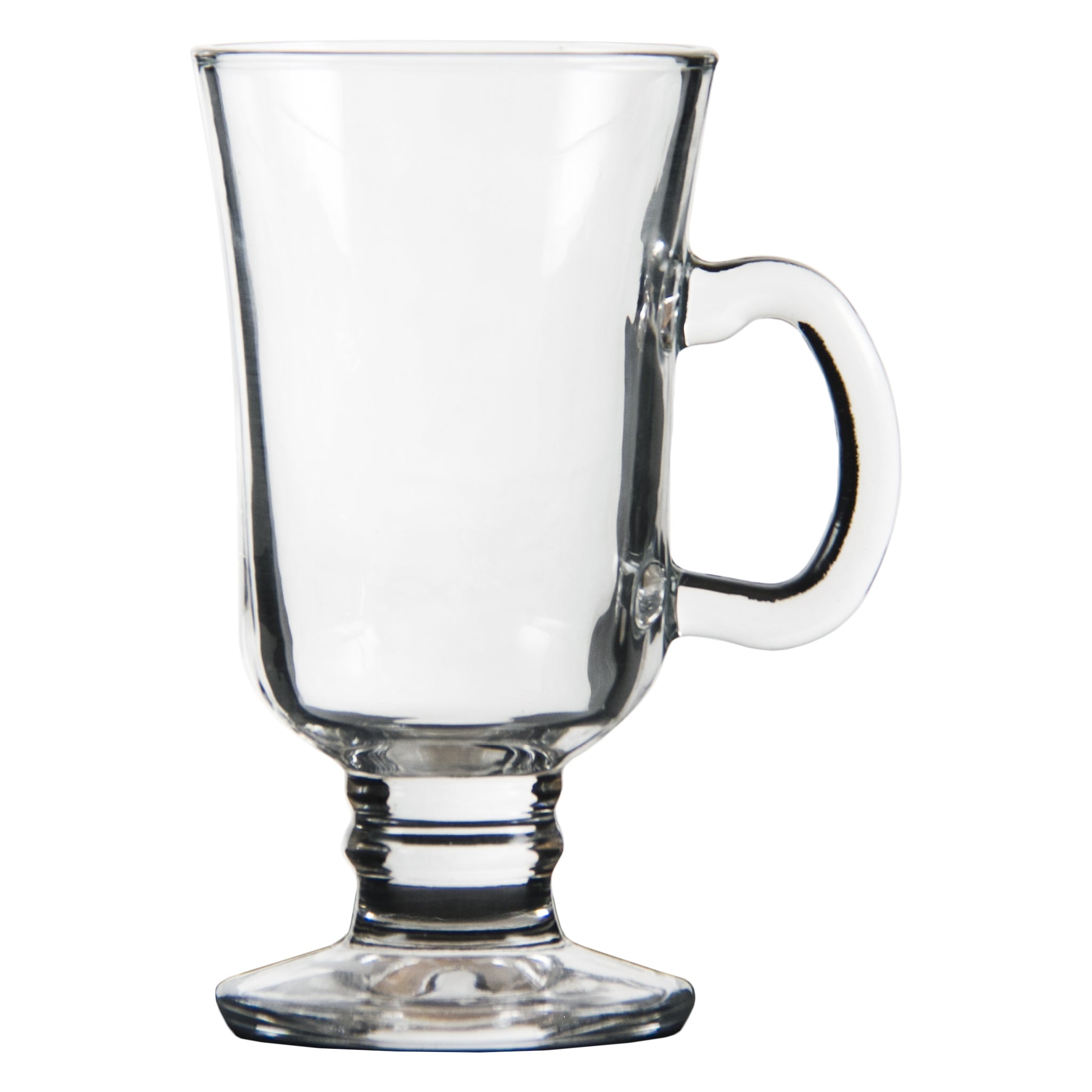REGENT FOOTED GLASS MUG, 240ML
