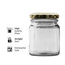 CONSOL SPREAD JAR WITH GOLD LID 6PK, 125ML
