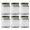 CONSOL SPREAD JARS WITH GOLD LIDS 6PK, 125ML