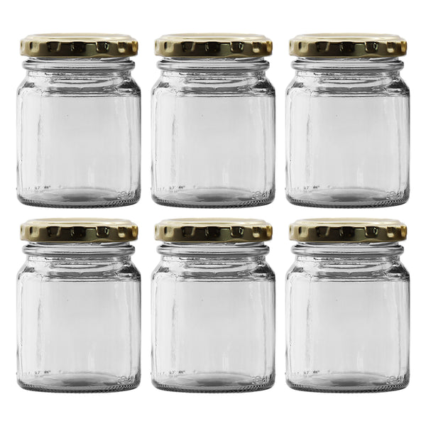 CONSOL SPREAD JAR WITH GOLD LID 6 PACK, 125ML