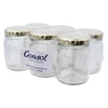 CONSOL SPREAD JARS WITH GOLD LIDS 6PK, 125ML