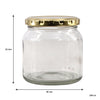 CONSOL SPREAD JARS WITH GOLD LIDS 6PK, 250ML