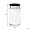 CONSOL SHEER JAR ROUND WITH BLACK LID 6 PACK, 125ML (100X53MM DIA)