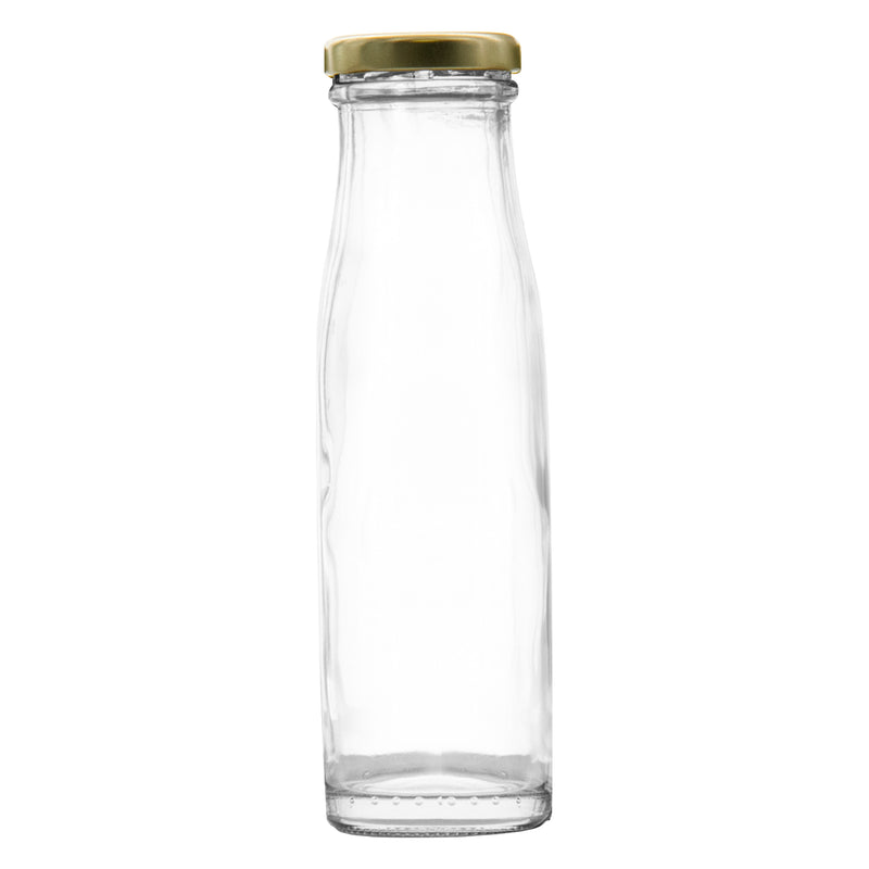 CONSOL CHUTNEY BOTTLE WITH GOLD LID 6 PACK, 250ML (180X54MM DIA)