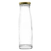 CONSOL CHUTNEY BOTTLE WITH GOLD LID 6 PACK, 250ML (180X54MM DIA)