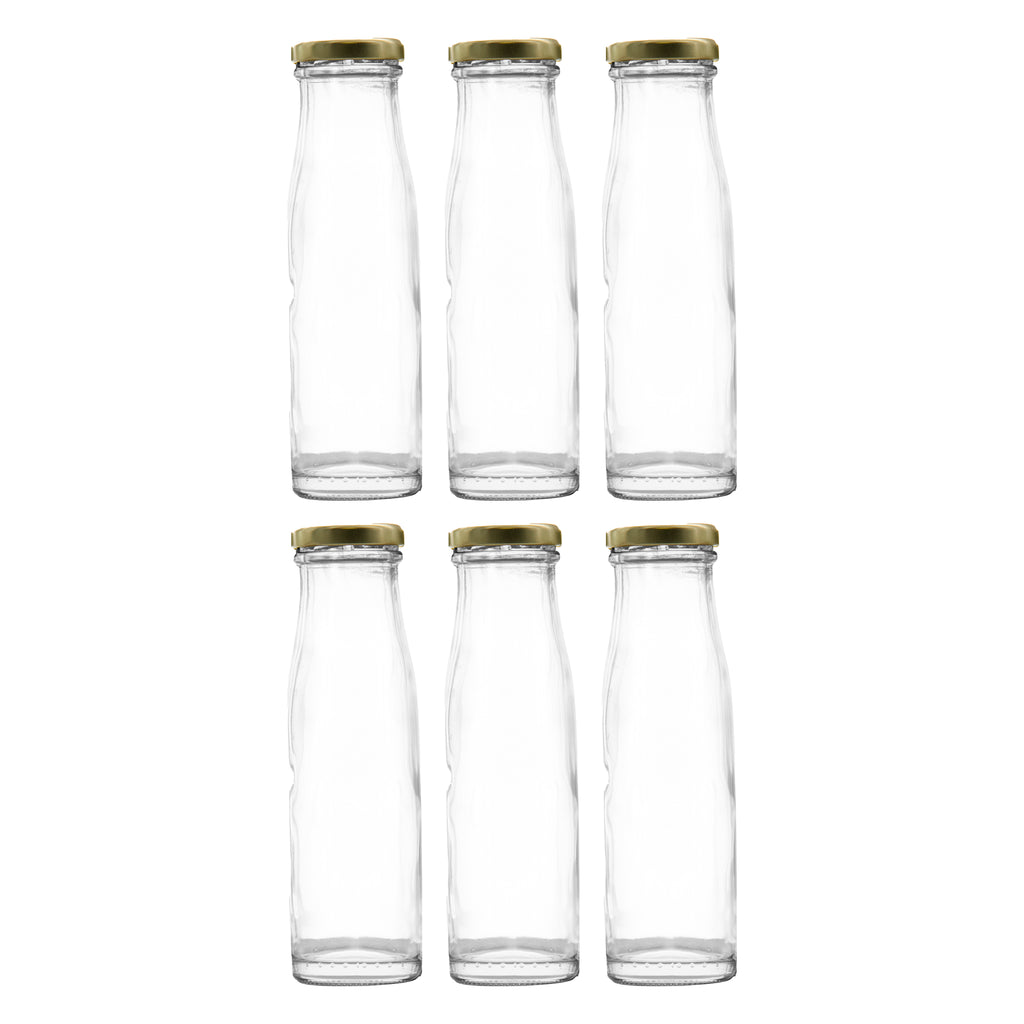CONSOL CHUTNEY BOTTLES WITH GOLD LIDS 6PK, 250ML