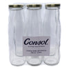 CONSOL CHUTNEY BOTTLES WITH GOLD LIDS 6PK, 250ML