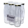 CONSOL CHUTNEY BOTTLE WITH GOLD LID 6 PACK, 250ML (180X54MM DIA)