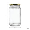CONSOL SHEER JARS ROUND WITH GOLD LIDS 6PK, 375ML