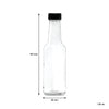CONSOL WORCESTER SAUCE BOTTLES WITH BLACK LIDS 6PK, 125ML