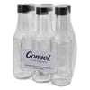 CONSOL WORCESTER SAUCE BOTTLES WITH BLACK LIDS 6PK, 125ML