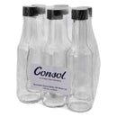 CONSOL WORCESTER SAUCE BOTTLE WITH BLACK LID 6 PACK, 125ML