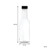 CONSOL WORCESTER SAUCE BOTTLES WITH BLACK LIDS 6PK, 250ML