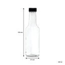 CONSOL WORCESTER SAUCE BOTTLE WITH BLACK LID 6 PACK, 250ML (192X57MM DIA)