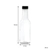 CONSOL WORCESTER SAUCE BOTTLE WITH BLACK LID 6 PACK, 250ML (192X57MM DIA)