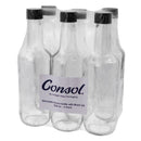 CONSOL WORCESTER SAUCE BOTTLE WITH BLACK LID 6 PACK, 250ML