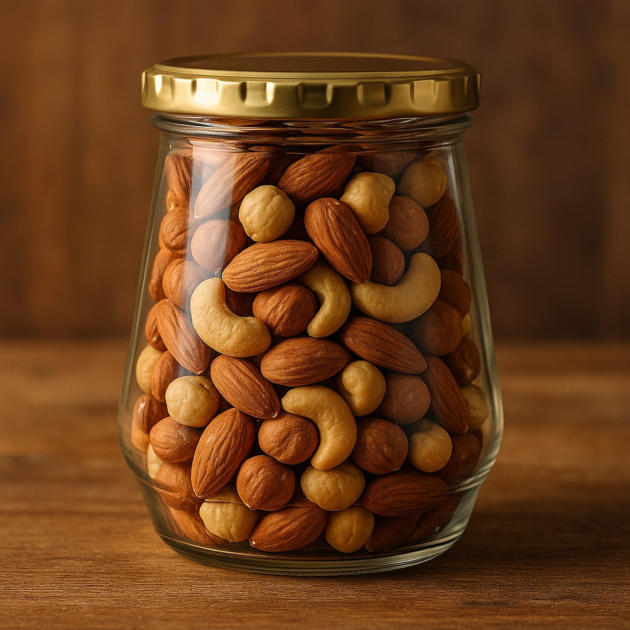 CONSOL CONICAL JARS WITH GOLD LIDS 6PK, 375ML