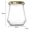 CONSOL CONICAL JAR WITH GOLD LID 6 PACK, 375ML (108X90MM DIA)
