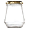 CONSOL CONICAL JAR WITH GOLD LID 6 PACK, 375ML (108X90MM DIA)