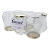 CONSOL CONICAL JARS WITH GOLD LIDS 6PK, 375ML