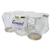 CONSOL CONICAL JAR WITH GOLD LID 6 PACK, 375ML (108X90MM DIA)