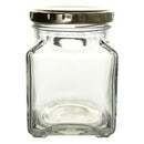CONSOL CATERING SQUARE JAR WITH GOLD LID 6 PACK, 260ML (95X68X68MM)
