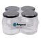 REGENT ROUND JAR WITH BLACK LID 4 PACK, 500ML