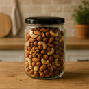 REGENT STRAIGHT SIDED JAR WITH BLACK LID 4PK, 720ML