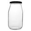 REGENT MAYO GLASS JARS WITH BLACK LIDS 4PK, 1L