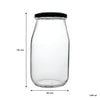 REGENT MAYO GLASS JARS WITH BLACK LIDS 4PK, 1L