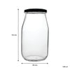 REGENT MAYO JAR WITH BLACK LID 4 PACK, 1LT