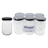 CONSOL FARRAGO JARS WITH BLACK LIDS 6PK, 250ML